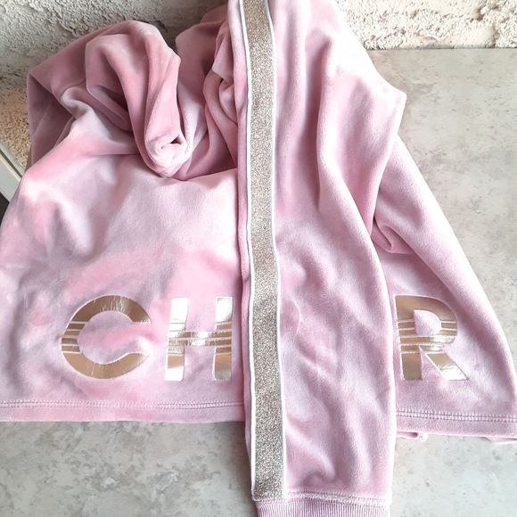 Justice Active Cheer Pink Crop Women Sweater 14/16 - Picture 5 of 7